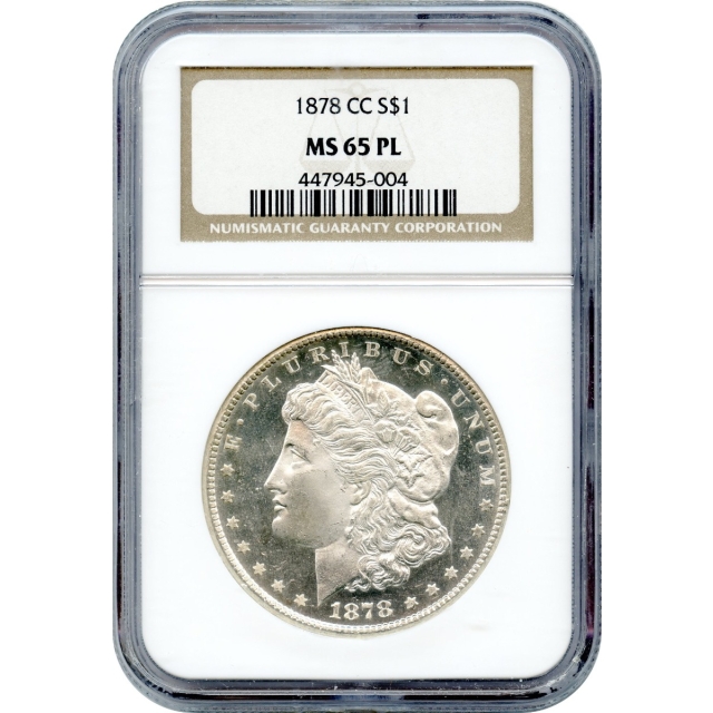 1878-CC $1 Morgan Silver Dollar NGC MS65PL