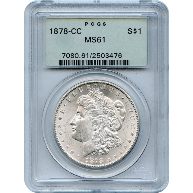1878-CC $1 Morgan Silver Dollar PCGS MS61