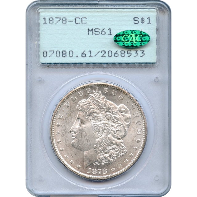 1878-CC $1 Morgan Silver Dollar PCGS MS61 (CAC)