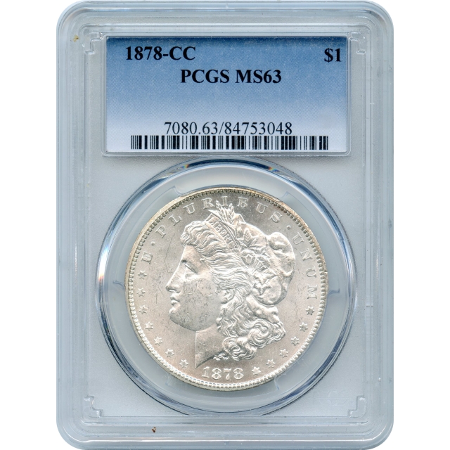 1878-CC $1 Morgan Silver Dollar PCGS MS63