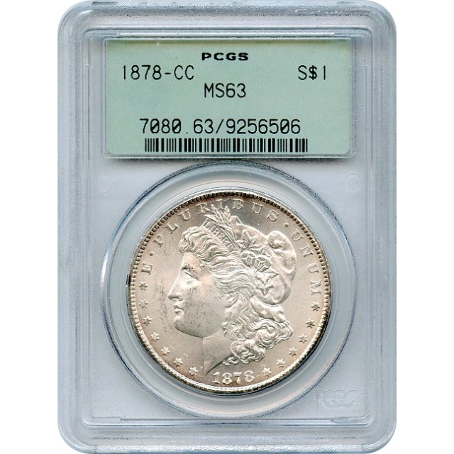 1878-CC $1 Morgan Silver Dollar PCGS MS63