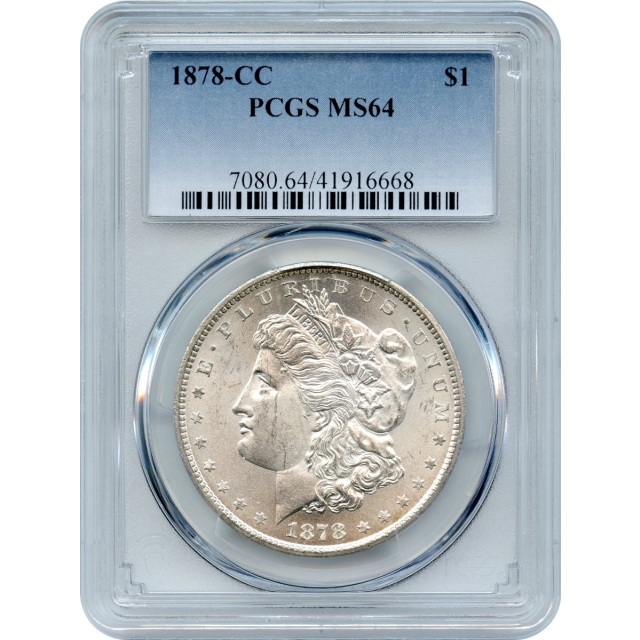 1878-CC $1 Morgan Silver Dollar PCGS MS64