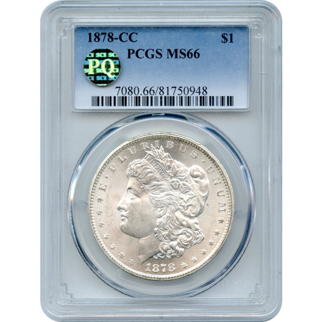 1878-CC $1 Morgan Silver Dollar PCGS MS66