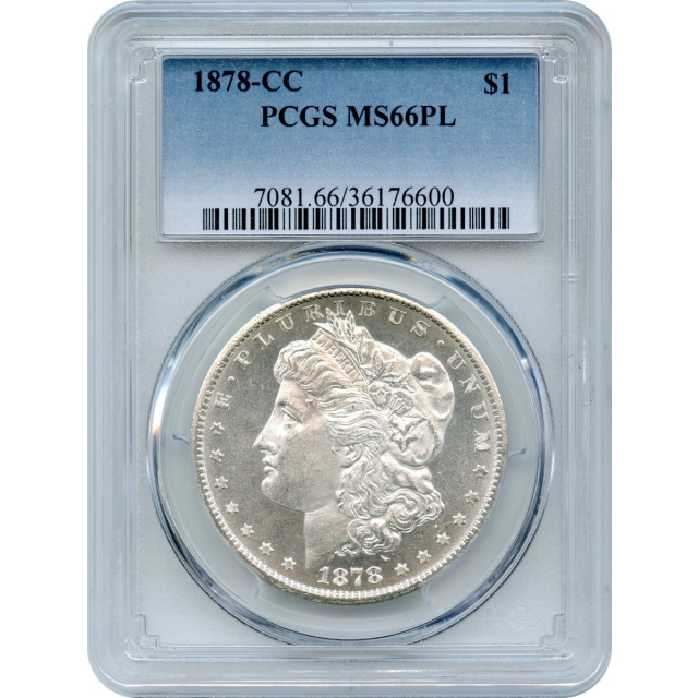 1878-CC $1 Morgan Silver Dollar PCGS MS66PL