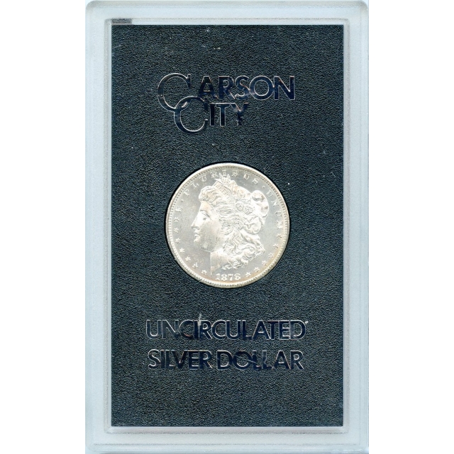 1878-CC $1 Morgan Silver Dollar Ex. GSA Hoard, box & COA included