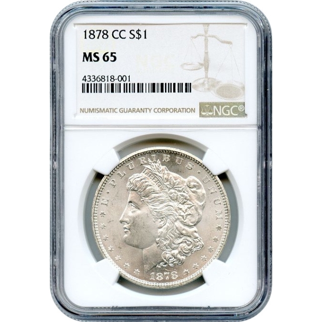 1878-CC $1 Morgan Dollar NGC MS65