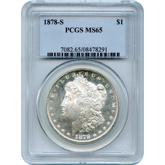 1878-S $1 Morgan Silver Dollar PCGS MS65