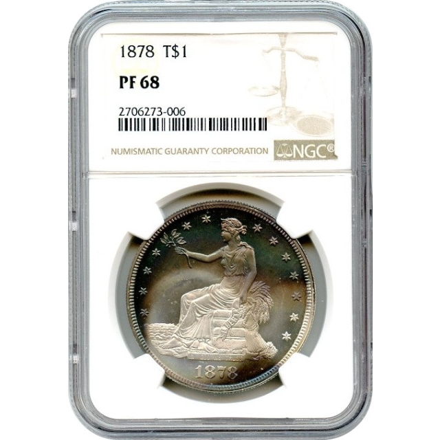1878 $1 Trade Dollar NGC PR68