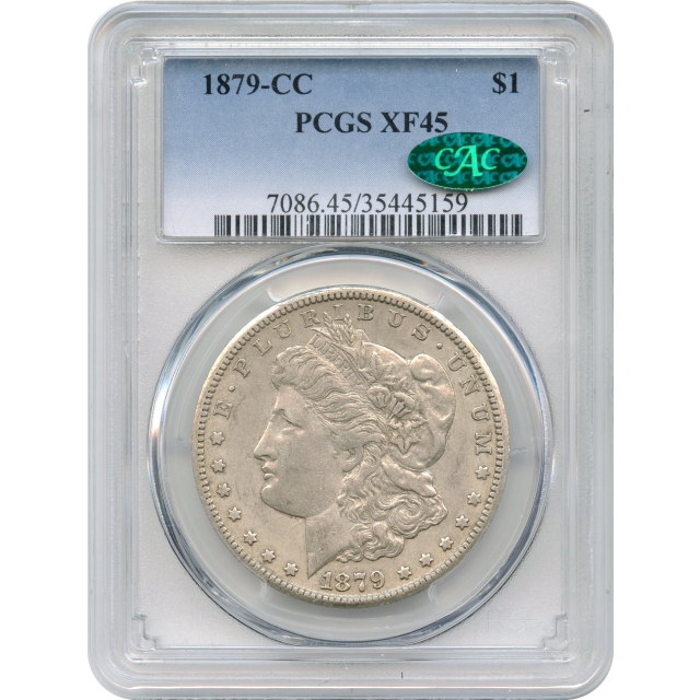 1879-CC $1 Morgan Silver Dollar PCGS XF45 (CAC)