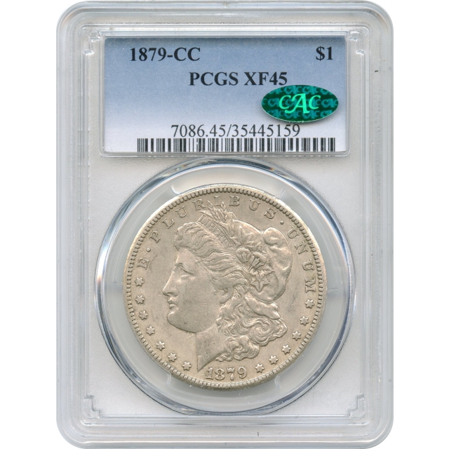 1879-CC $1 Morgan Silver Dollar PCGS XF45 (CAC)