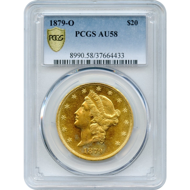 1879-O $20 Liberty Head Double Eagle PCGS AU58