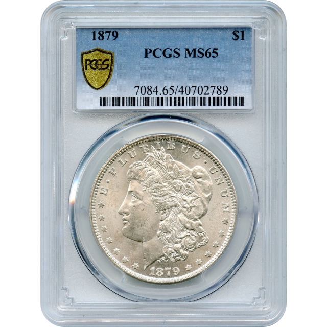 1879 $1 Morgan Silver Dollar PCGS MS65