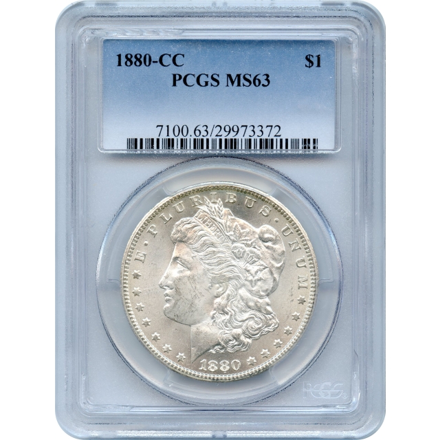 1880-CC $1 Morgan Silver Dollar PCGS MS63
