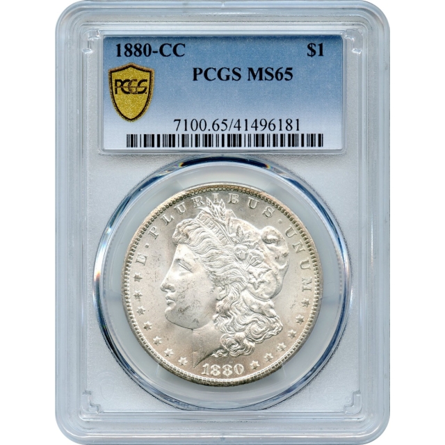 1880-CC $1 Morgan Silver Dollar PCGS MS65