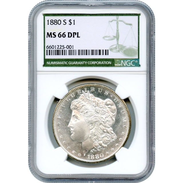 1880-S $1 Morgan Silver Dollar NGC MS66 DMPL
