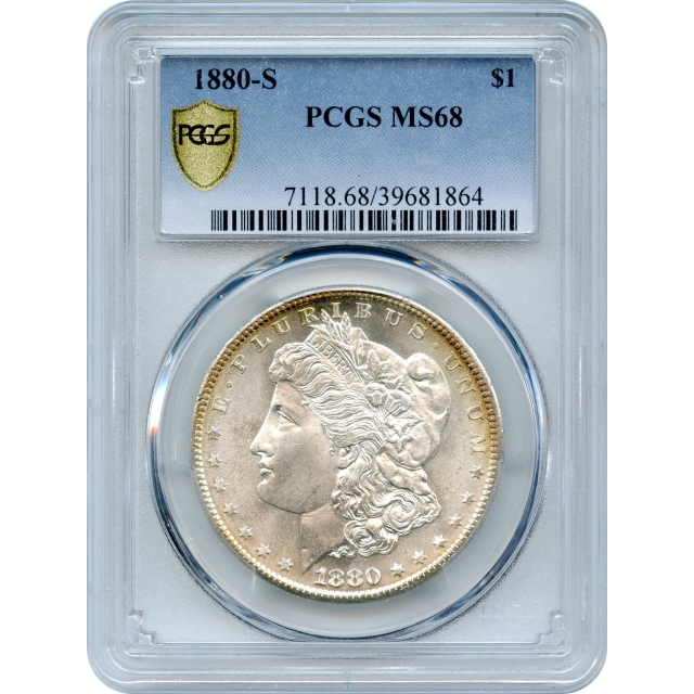 1880-S $1 Morgan Silver Dollar PCGS MS68