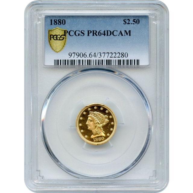 1880 $2.50 Liberty Head Quarter Eagle PCGS PR64DCAM