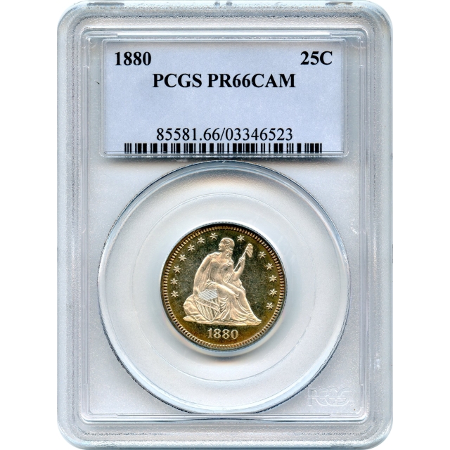 1880 25C Liberty Seated Quarter PCGS PR66CAM