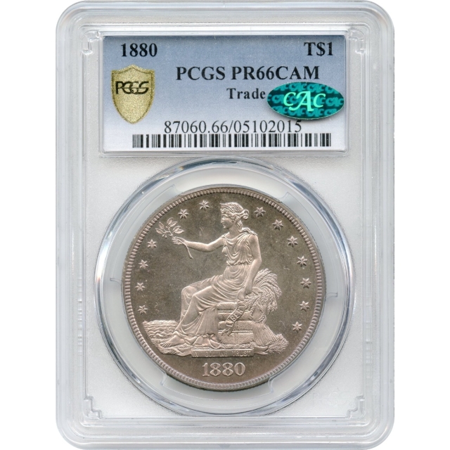 1880 $1 Trade Dollar PCGS PR66CAM (CAC)