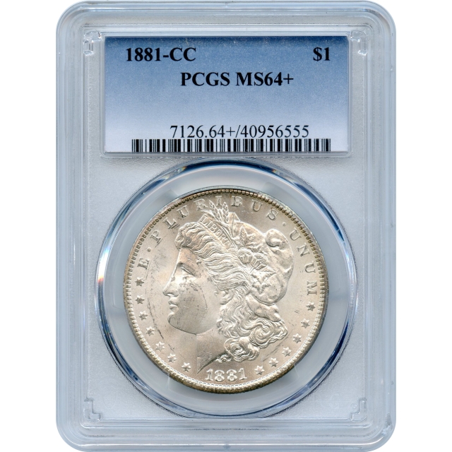 1881-CC $1 Morgan Silver Dollar PCGS MS64+