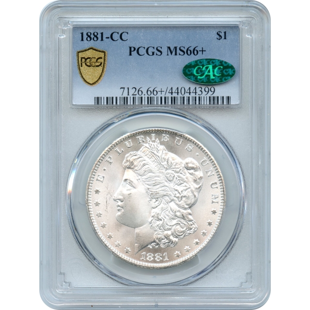 1881-CC $1 Morgan Silver Dollar PCGS MS66+ (CAC)