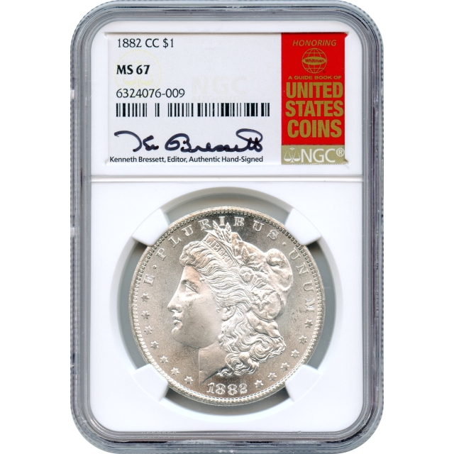 1882-CC $1 Morgan Silver Dollar NGC MS67