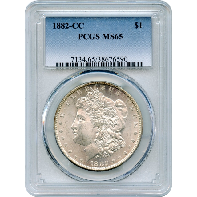 1882-CC $1 Morgan Silver Dollar PCGS MS65