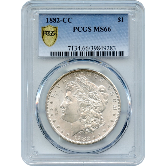 1882-CC $1 Morgan Silver Dollar, PCGS MS66 