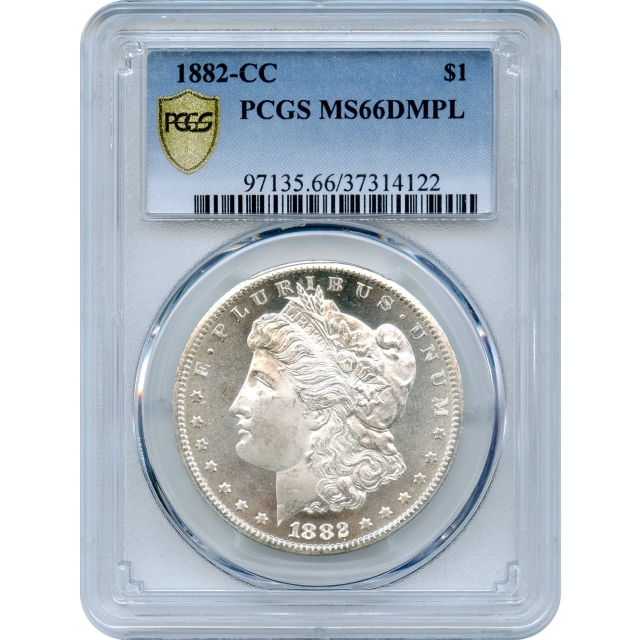 1882-CC $1 Morgan Silver Dollar PCGS MS66DMPL - Registry Set Candidate!