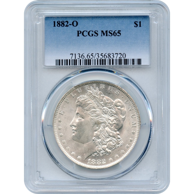 1882-O $1 Morgan Silver Dollar PCGS MS65