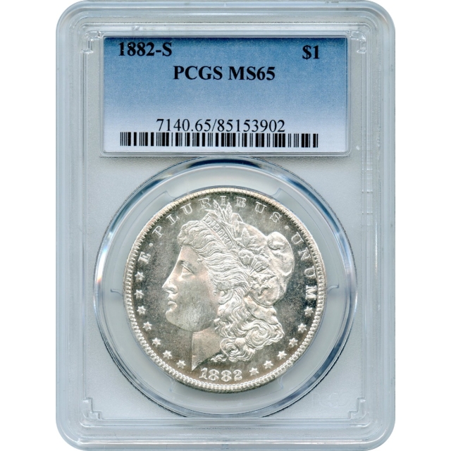 1882-S $1 Morgan Silver Dollar PCGS MS65