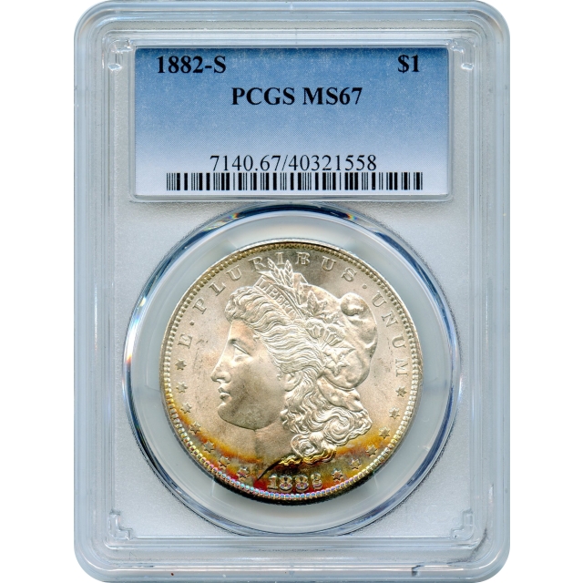 1882-S $1 Morgan Silver Dollar PCGS MS67