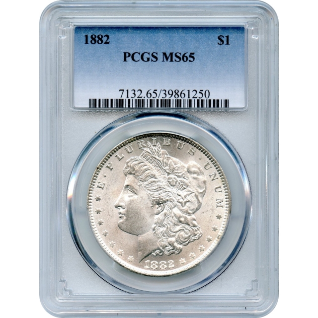 1882 $1 Morgan Silver Dollar PCGS MS65