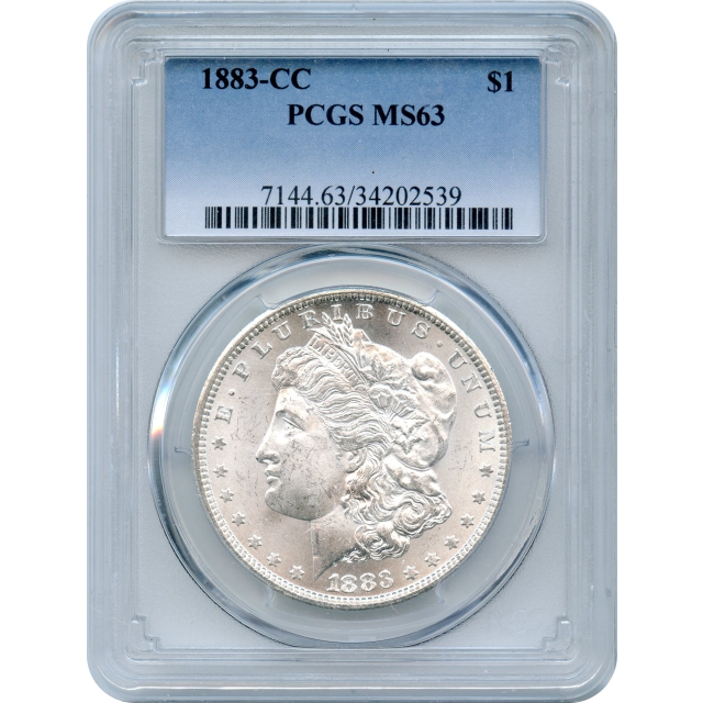 1883-CC $1 Morgan Silver Dollar PCGS MS63