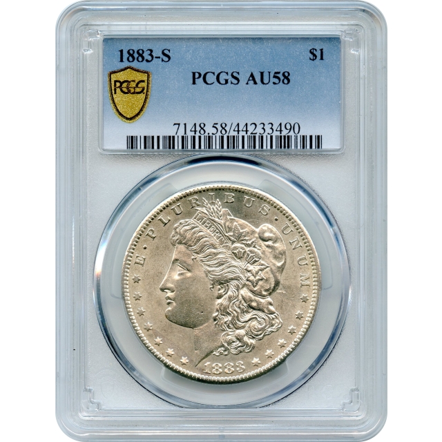 1883-S $1 Morgan Silver Dollar PCGS AU58