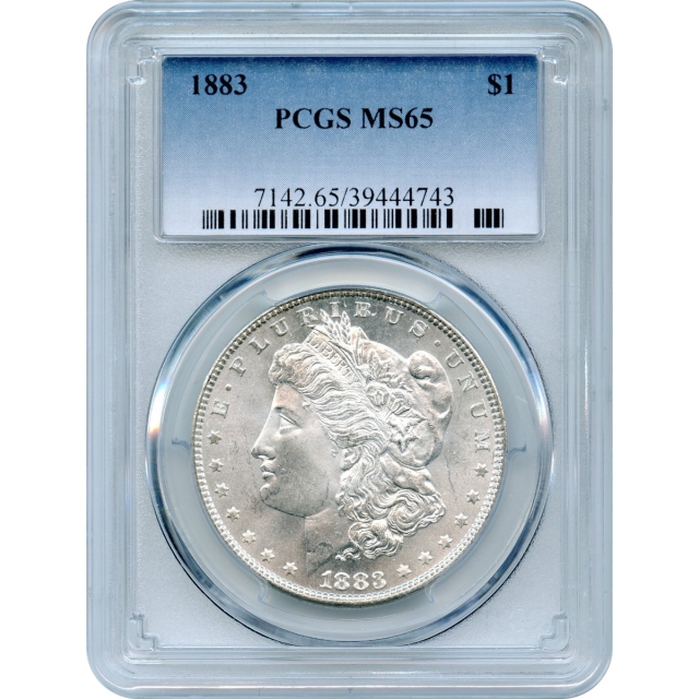 1883 $1 Morgan Silver Dollar PCGS MS65