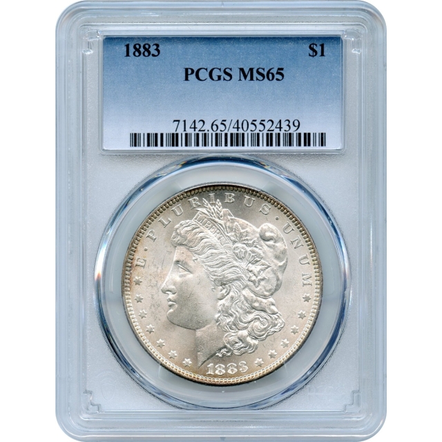 1883 $1 Morgan Silver Dollar PCGS MS65