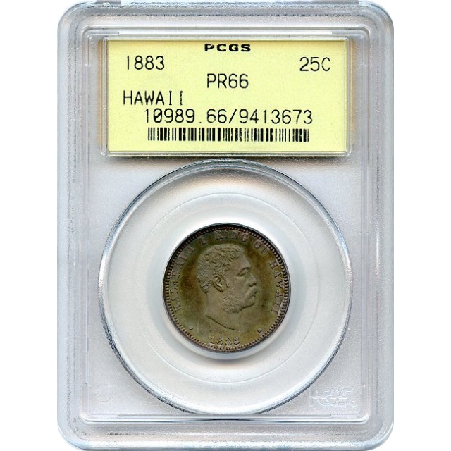 1883 Hawaiian 25C PCGS PR66