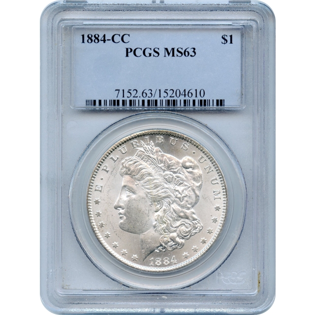 1884-CC $1 Morgan Silver Dollar PCGS MS63