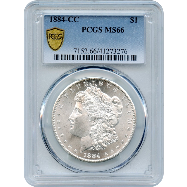 1884-CC $1 Morgan Silver Dollar PCGS MS66