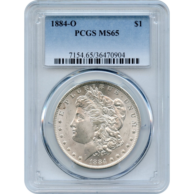 1884-O $1 Morgan Silver Dollar PCGS MS65
