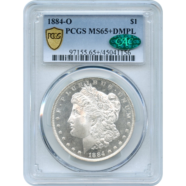 1884-O $1 Morgan Silver Dollar PCGS MS65+DMPL (CAC)