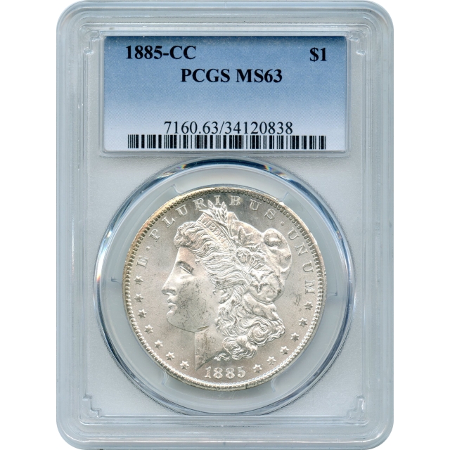 1885-CC $1 Morgan Silver Dollar PCGS MS63