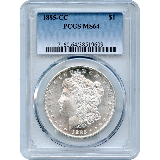 1885-CC $1 Morgan Silver Dollar PCGS MS64