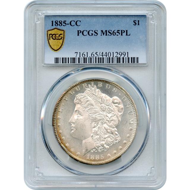 1885-CC $1 Morgan Silver Dollar PCGS MS65 Prooflike