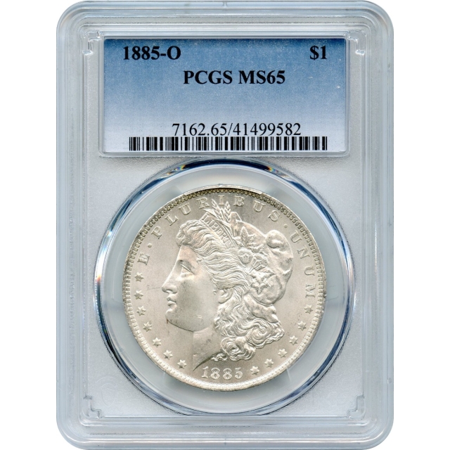 1885-O $1 Morgan Silver Dollar PCGS MS65