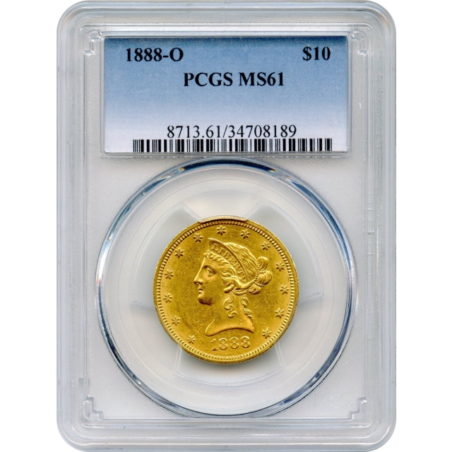 1888-O $10 Liberty Head Eagle PCGS MS61