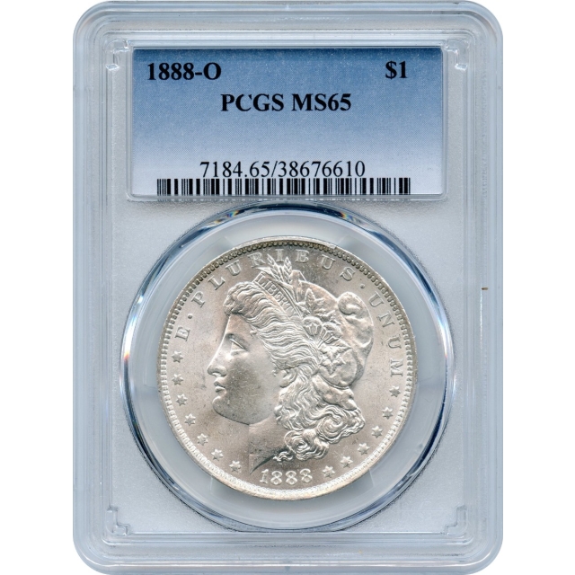 1888-O $1 Morgan Silver Dollar PCGS MS65