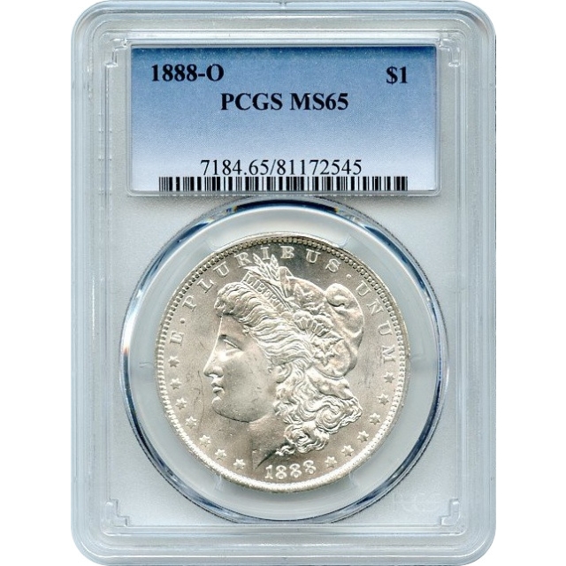 1888-O $1 Morgan Silver Dollar PCGS MS65