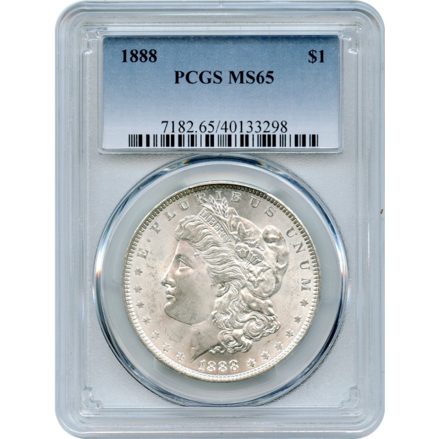1888 $1 Morgan Silver Dollar PCGS MS65